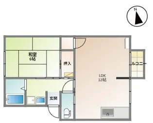メゾンアイリス【101号室】の間取り