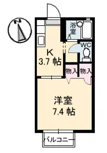 アーバンシー【200C号室】の間取り