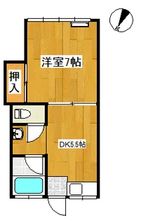 コーポNS【5号室号室】の間取り