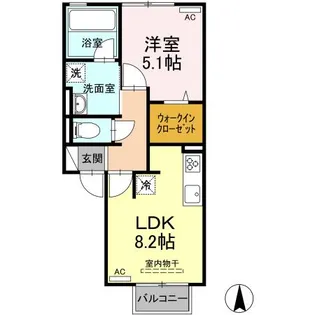 Joyeux(ジョワイユ)【202号室】の間取り