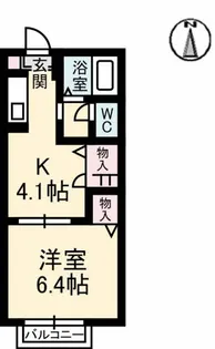 シャーメゾン.エル【101号室】の間取り