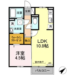 アンビシャス【2階】の間取り