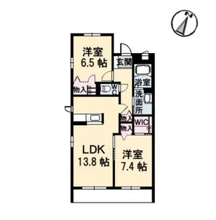 グランマスト観音寺新町【101号室】の間取り