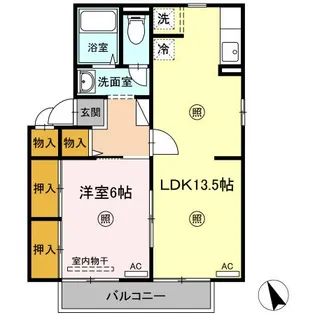 ルミエールみなみ【2階】の間取り