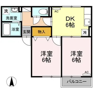 サンシャインN【2階】の間取り