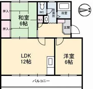 茜屋マンション【3階】の間取り