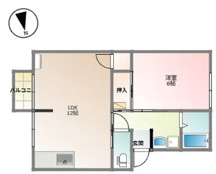 メゾンアイリス【202号室】の間取り