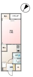 ビエラコート米子【306号室】の間取り