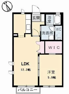 パルモ【203号室】の間取り