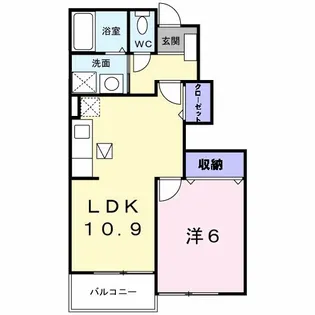 ショウ・ユウ・モア【1階】の間取り