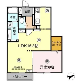 フェリスウェーブ【3階】の間取り