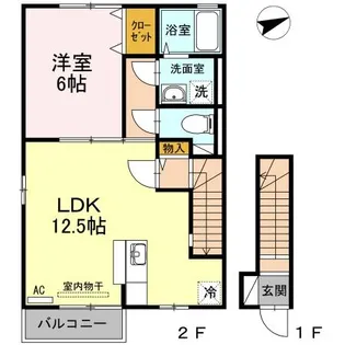 ピュアメゾン【2階】の間取り