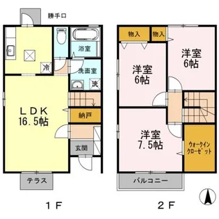 パル カヤクラC棟【101号室】の間取り