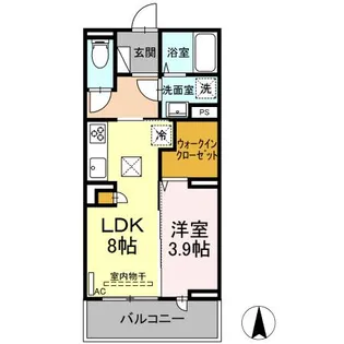 メゾン ド ウミライ元町【1階】の間取り
