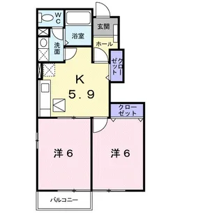 マルグリットⅡ【1階】の間取り