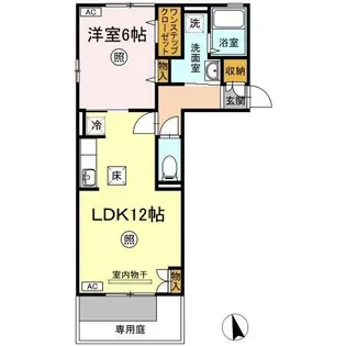 クローバーコートⅡ【103号室】の間取り