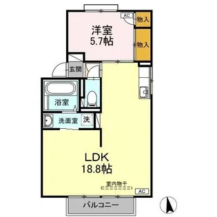ル・プレジールK【2階】の間取り
