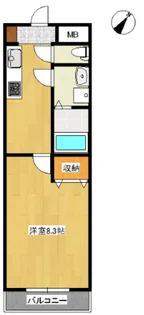 フェアリーコート博労町【507号室】の間取り