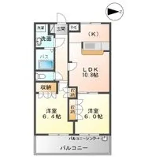 レジェンド【203号室】の間取り