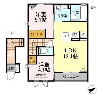 シュパースSFK【2階】の間取り