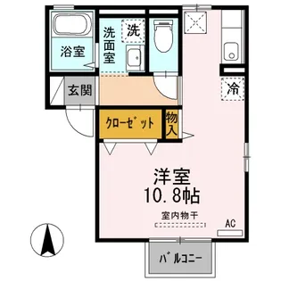 眠兎(ミント)【1階】の間取り