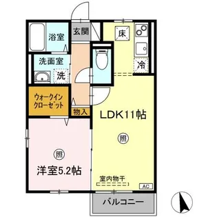 ノースウイング【1階】の間取り