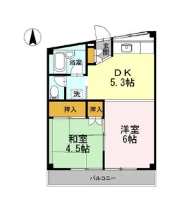 コーポ広戸【2階】の間取り