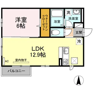 ルミエール【1階】の間取り