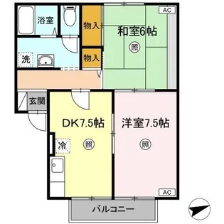 パストラル八田【2階】の間取り