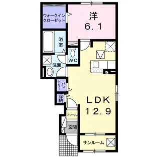 オハナ【1階】の間取り