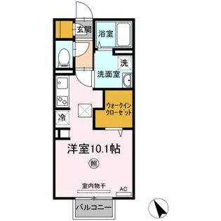 アローネ【1階】の間取り