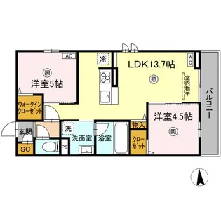 グリーンガーデン【3階】の間取り