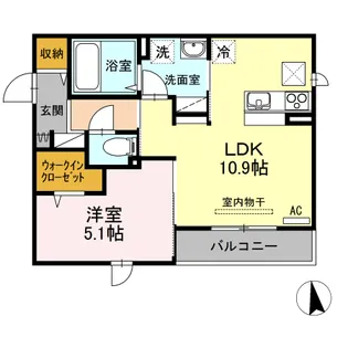 Y's Garden(ワイズガーデン)【1階】の間取り