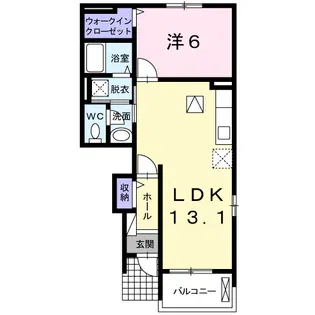 フォルトーナ B【1階】の間取り