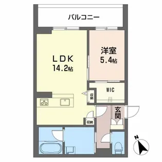 シャーメゾンエグゼクティブ東福原【3階】の間取り