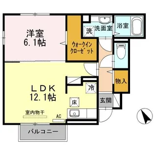 メゾンブランシュ【1階】の間取り