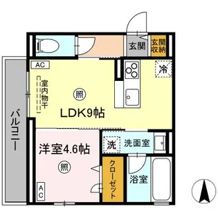 ロイヤルステージ観音寺新町【305号室】の間取り