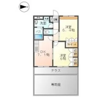 グランディール・シバオ【103号室】の間取り