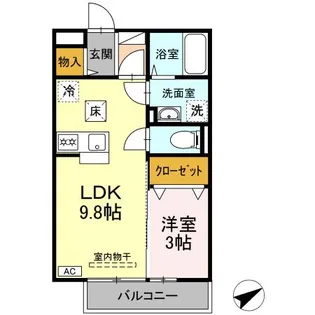 グランビア神田【1階】の間取り