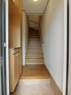 ベル・ミニョンB【2階】の玄関