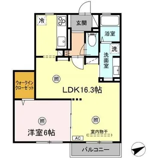 フェリスウェーブ【2階】の間取り