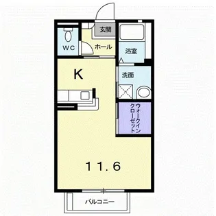 アイリス【1階】の間取り