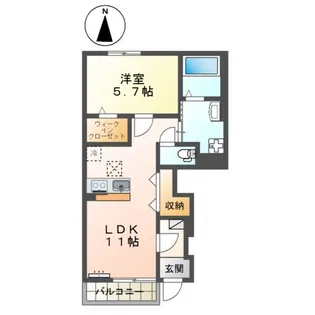 パルシア.M【1階】の間取り
