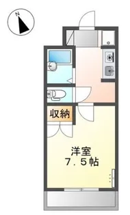 1Kの間取り画像