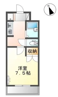 1Kの間取り画像