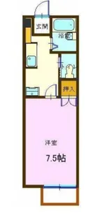 カピリナ【105号室】の間取り