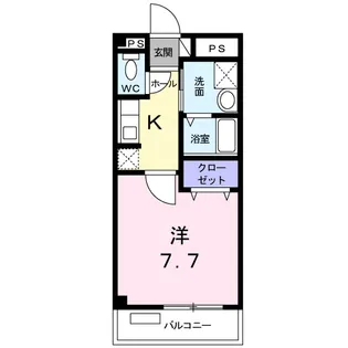 エスポワール宮本【1階】の間取り