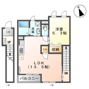 メゾン ド パルジェ【2階】の間取り