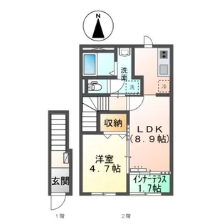 ファヴォーレⅡ【207号室】の間取り