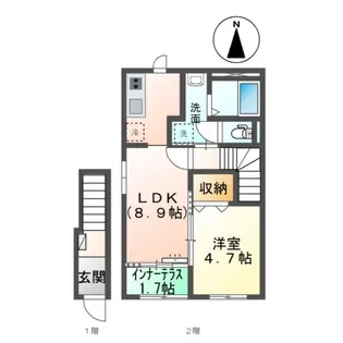 ファヴォーレⅡ【2階】の間取り